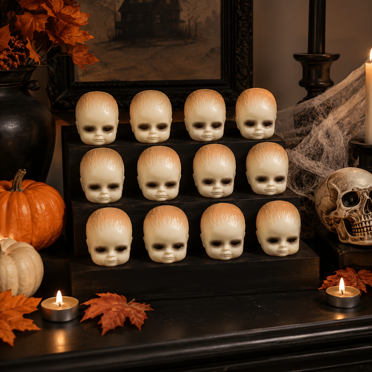 12Pcs Creepy Doll Head Ornamen - Head Racket Boom recension och pris
