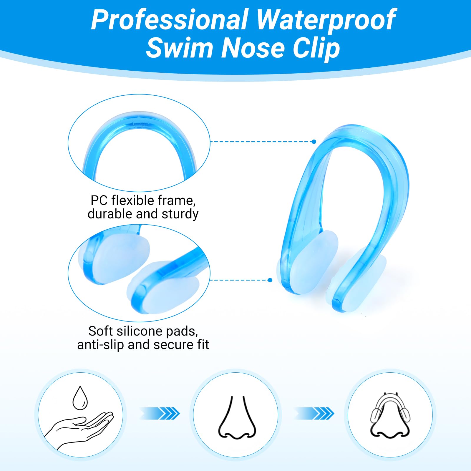 Waterproof Silicone Swimming N - Aquatic Sports Swimming recension och pris